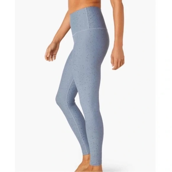 BEYOND YOGA Alloy Sparkle Gray High Rise 7/8 Length Legging Size Small NWOT - Picture 4 of 11